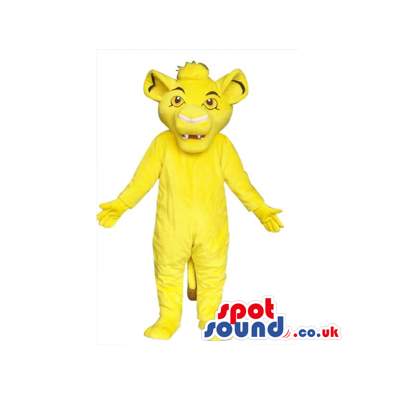 Popular Flashy Yellow Lion King Movie Character Mascot - Custom