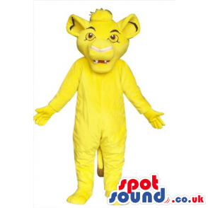 Popular Flashy Yellow Lion King Movie Character Mascot - Custom