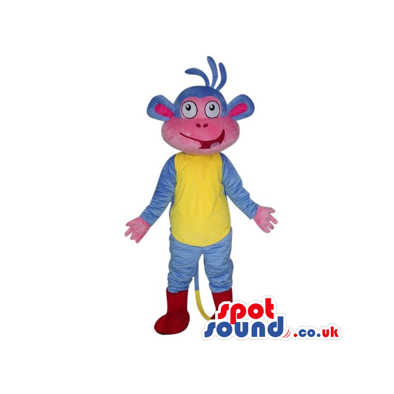 Dora The Explorer Blue Monkey Cartoon Character Masco - Mascots famous characters - MASUK007765 - SpotSound.co.uk