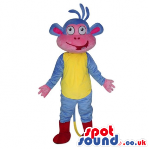 Dora The Explorer Blue Monkey Cartoon Character Masco - Custom