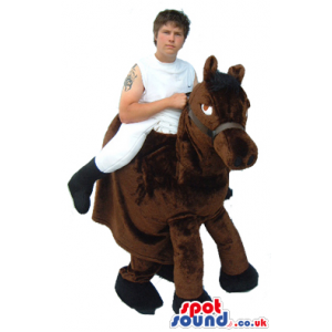 Amazing Brown Horse-Rider Walker Two-In-One Adult Size Costume