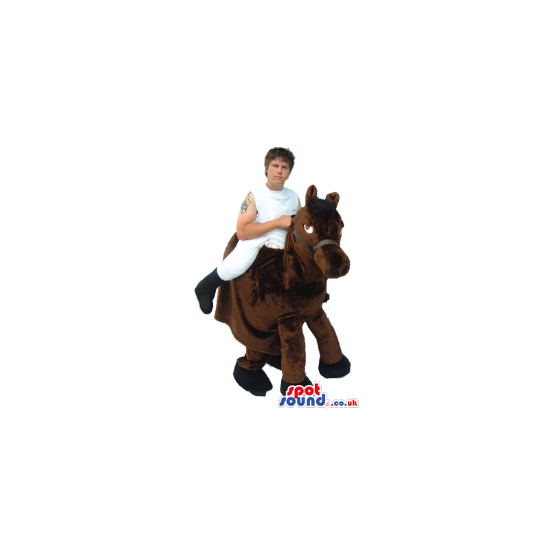 Amazing Brown Horse-Rider Walker Two-In-One Adult Size Costume
