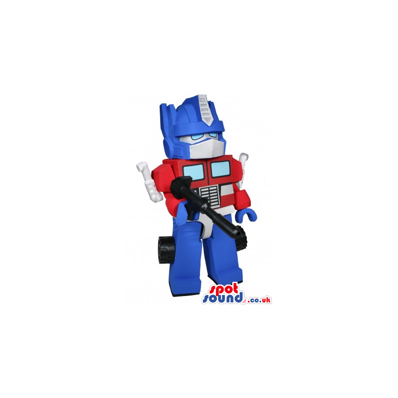 Blue And Red Lego Transformers Character Toy Mascot - Custom