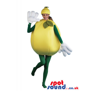 Cool Big Lemon Fruit Adult Size Costume Or Mascot. - Custom