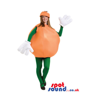 Cool Big Orange Fruit Adult Size Costume Or Mascot. - Custom