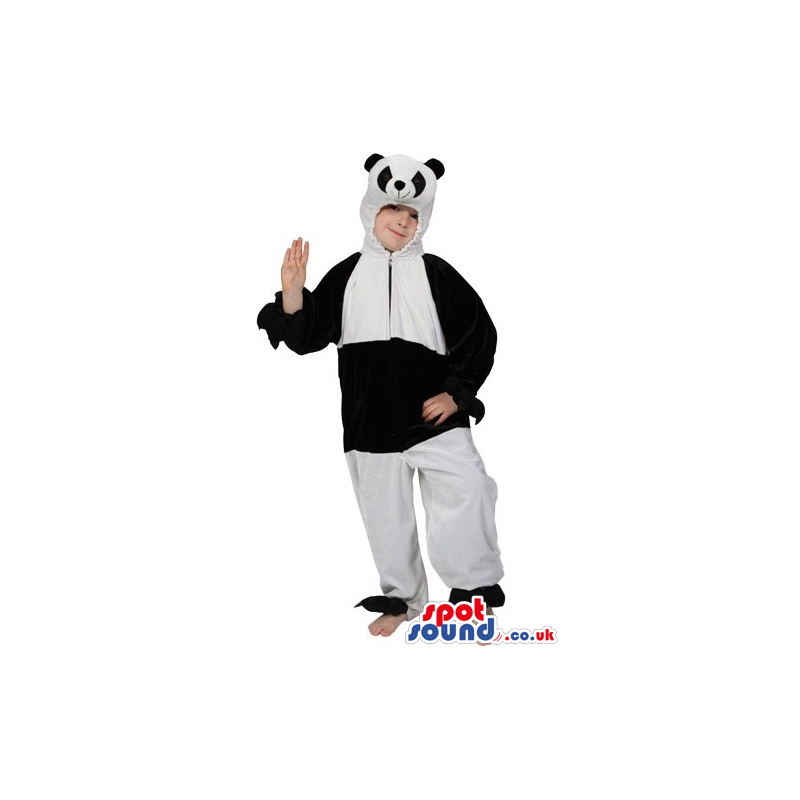 Customizable Big Panda Bear Children Size Costume With Small
