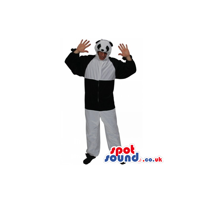 Customizable Big Panda Bear Adult Size Costume With Small Head