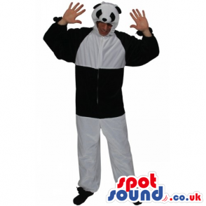 Customizable Big Panda Bear Adult Size Costume With Small Head