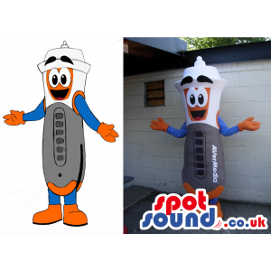 Customizable Funny Tool Mascot And Drawing With A Brand Name -