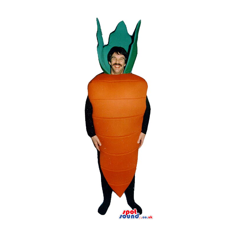 Customizable Carrot Vegetable Adult Size Costume Or Mascot -