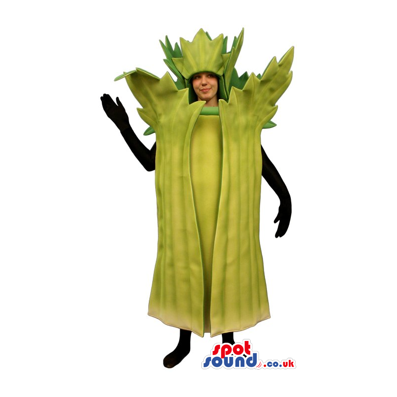 Customizable Green Celery Adult Size Costume Or Mascot - Custom