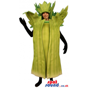 Customizable Green Celery Adult Size Costume Or Mascot - Custom