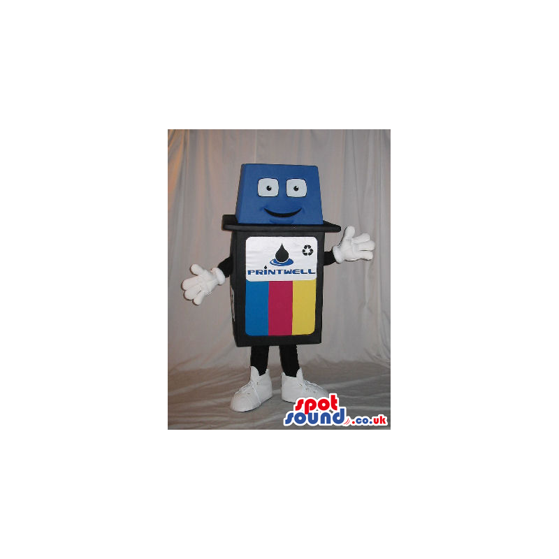 Color Ink Jet Printer Charge Mascot With A Cute Face. - Custom