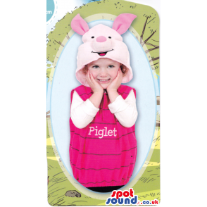 Cute Winnie The Pooh Piglet Character Baby Size Plush Costume -