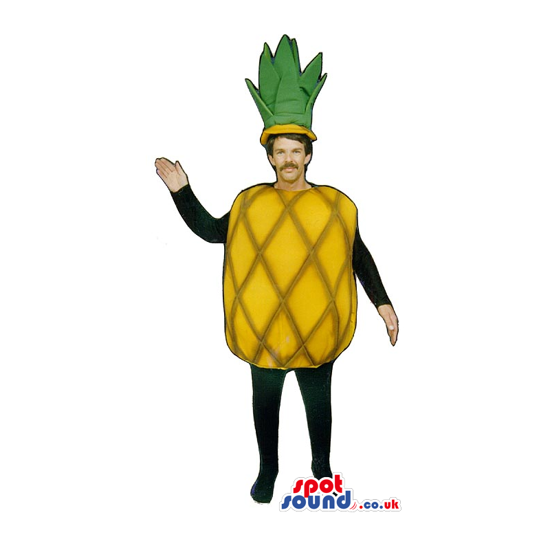 Yellow Pineapple Fruit Adult Size Costume Or Mascot - Custom