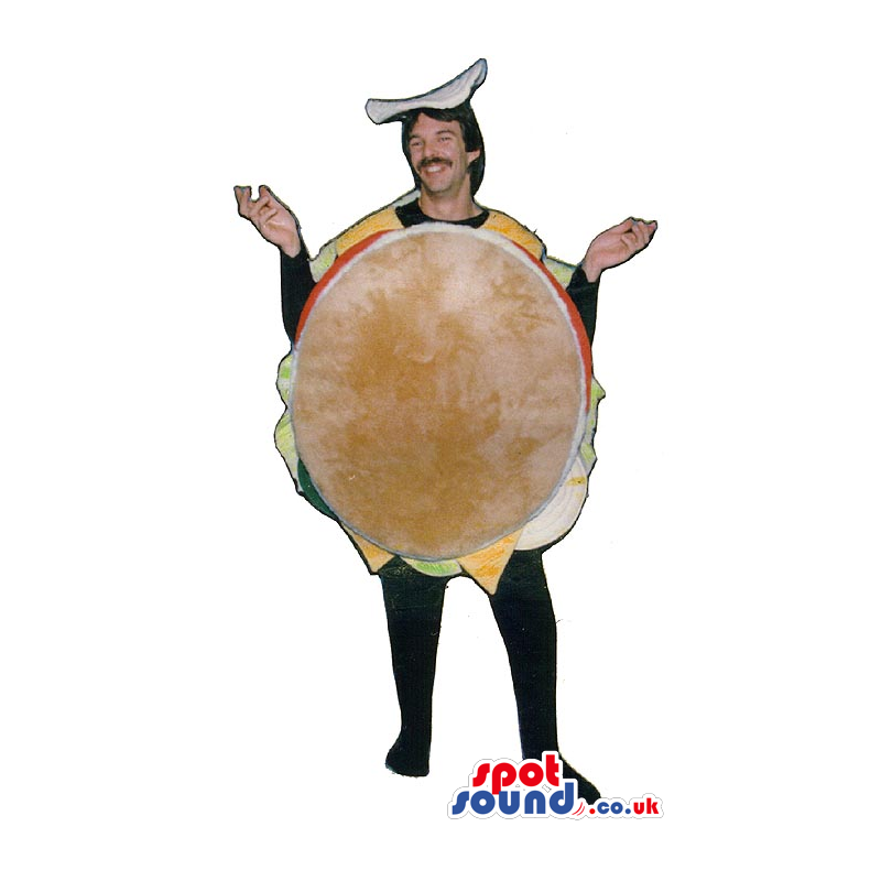 Full Big Bun Or Burger Adult Size Costume Or Mascot - Custom