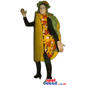 Full Big Mexican Taco Adult Size Costume Or Mascot - Custom