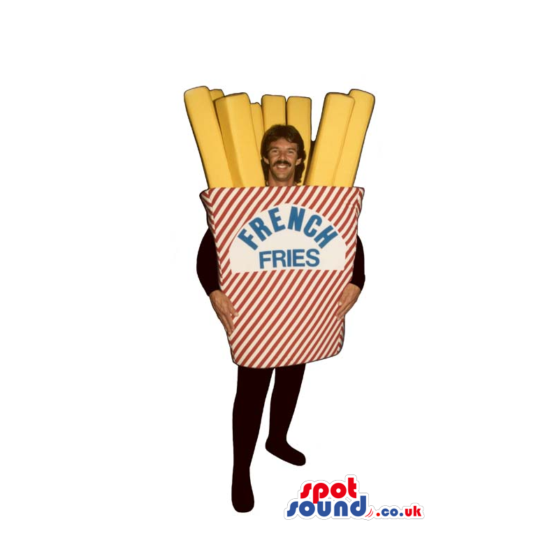 French Fries Bag With Text Adult Size Costume Or Mascot -