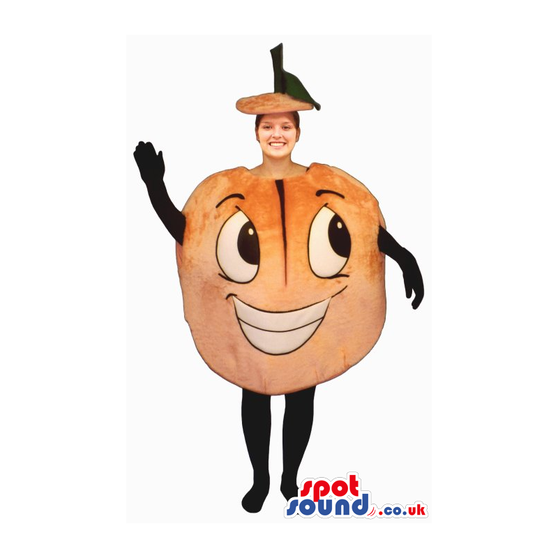 Orange Adult Size Costume Or Mascot With A Funny Face - Custom