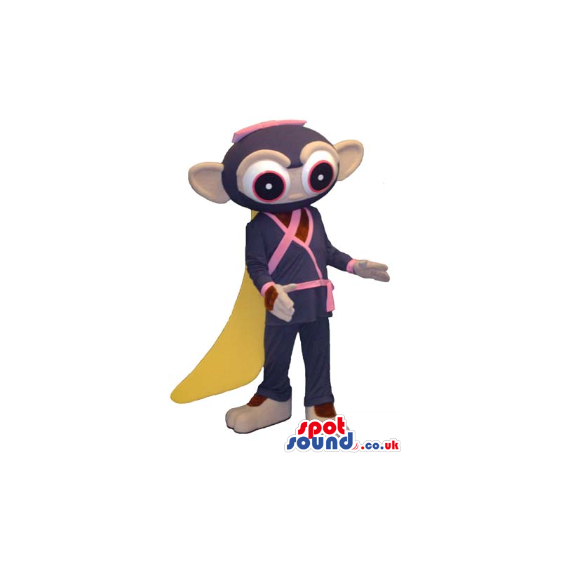 Fantasy Monkey Plush Mascot Wearing Martial Art Clothes And