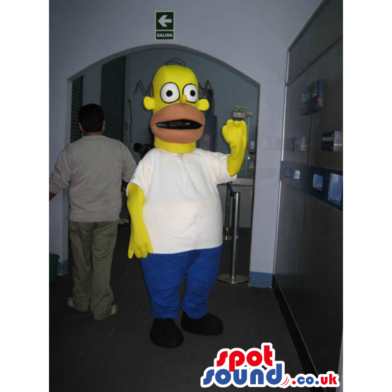 Popular The Simpsons Homer Mascot In His Classic Garments -