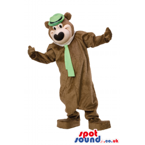 Popular Cartoon Bear Character: Yogi Bear With Green Hat And