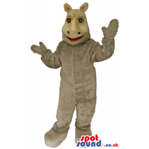 Customizable All Grey Rhinoceros Jungle Animal Mascot - Custom
