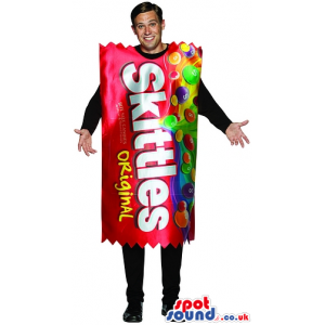 Realistic Skittles Candy Bag Adult Size Costume Or Mascot -