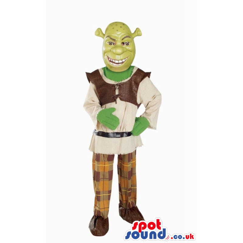 Shrek The Green Ogre Popular Movie Character Mascot - Custom