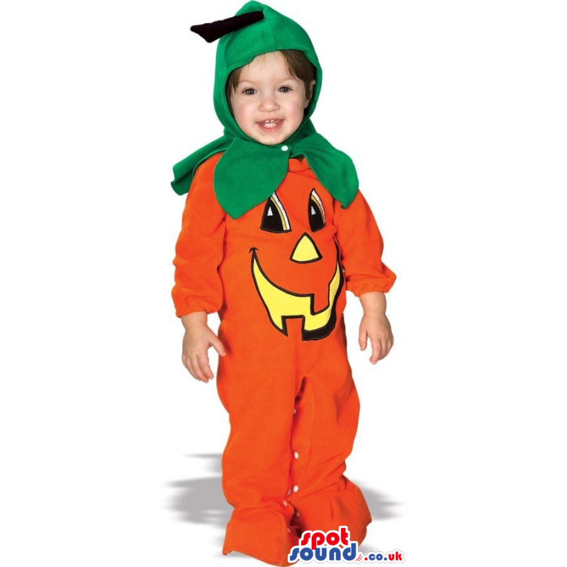 Cute Halloween Pumpkin Jack-O-Lantern Baby Size Costume -