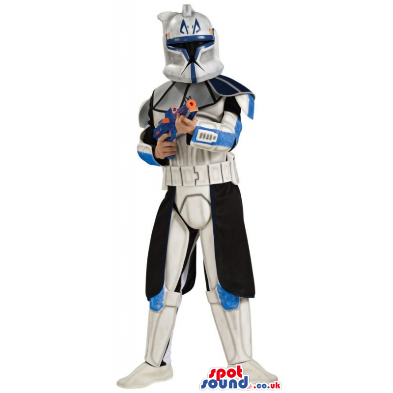 Space Warrior Character Children Size Costume With A Weapon. -