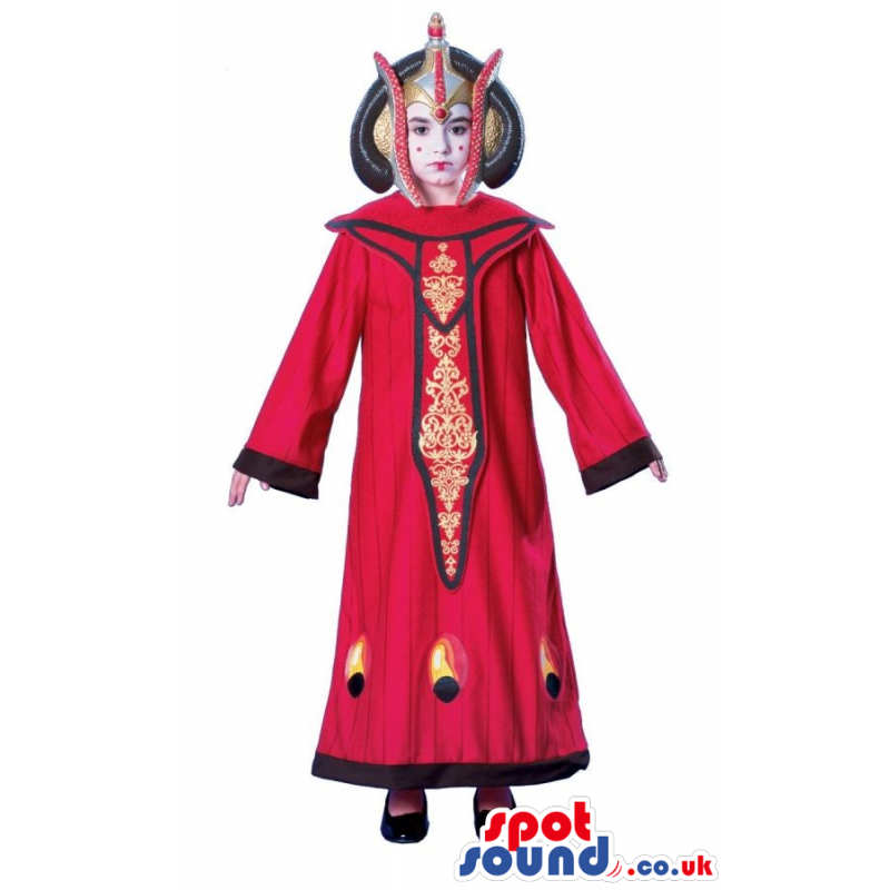 Amazing Red Thailand Dressed Girl Children Size Costume -