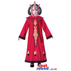 Amazing Red Thailand Dressed Girl Children Size Costume -