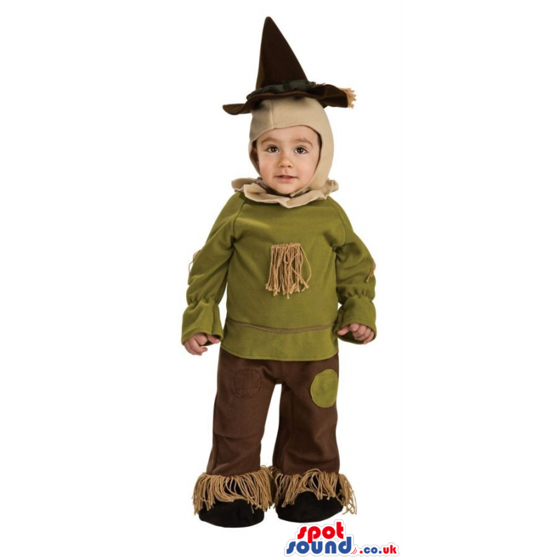 Scarecrow Wizard Of Oz Character Children Size Plush Costume -