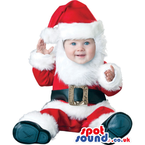 Cute Santa Claus Christmas Baby Size Plush Costume - Custom