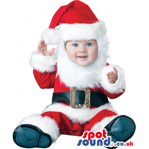 Cute Santa Claus Christmas Baby Size Plush Costume - Custom