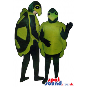 Green Turtle Adult And Children Size Plush Costume - Custom