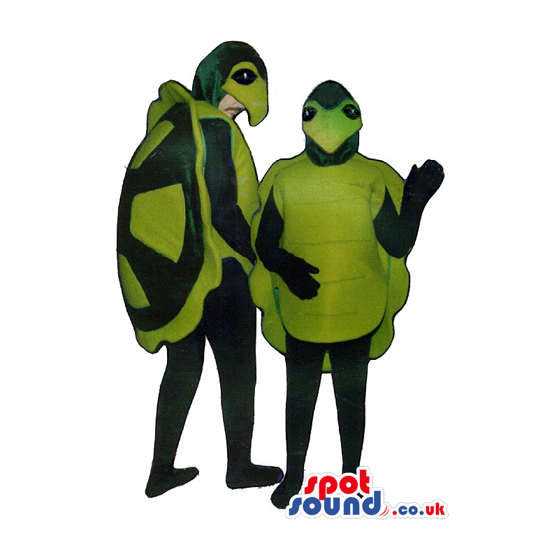 Green Turtle Adult And Children Size Plush Costume - Custom