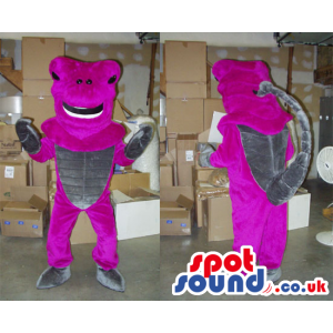 Flashy Purple Scorpion Plush Mascot With A Grey Belly - Custom