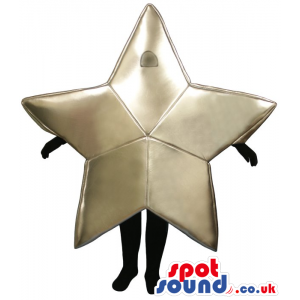 Shinny Golden Star Customizable Mascot With Space For Logo -