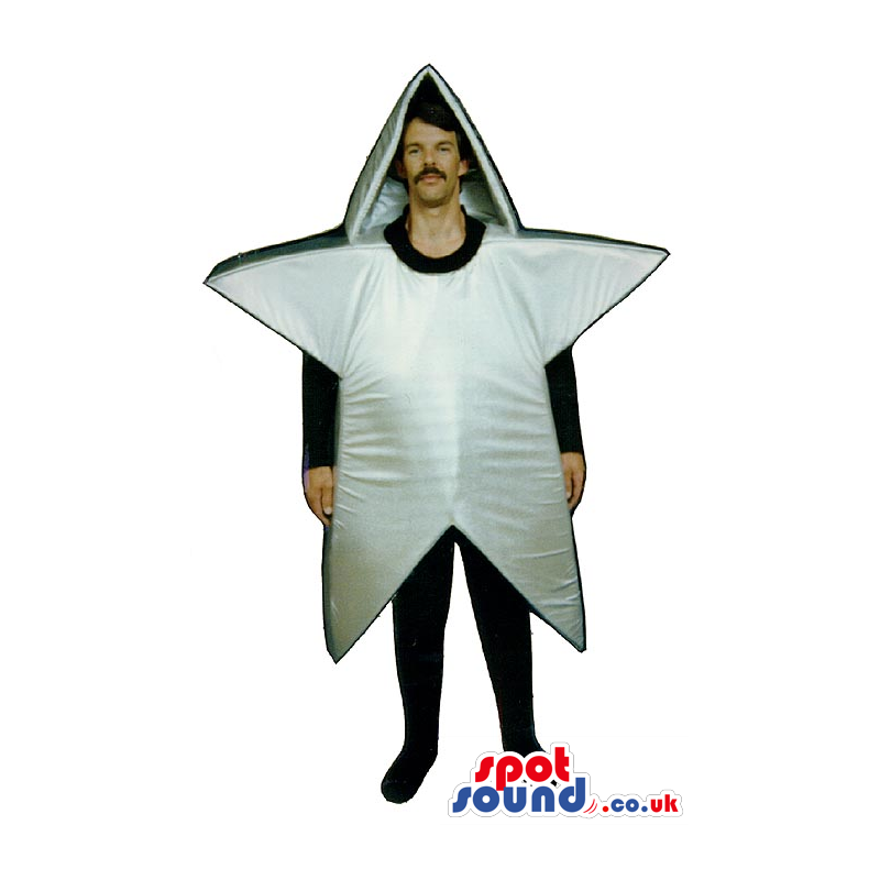 Amazing Big Silver Star Adult Size Costume Or Mascot - Custom
