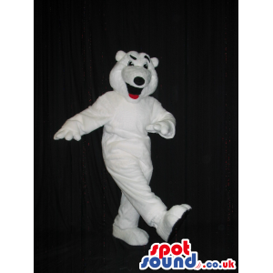 Customizable All White Polar Bear Animal Plush Mascot - Custom