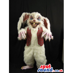 Very Scary Dead Walking Zombie Bunny Halloween Mascot - Custom