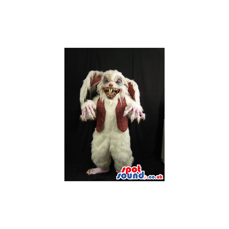 Very Scary Dead Walking Zombie Bunny Halloween Mascot - Custom