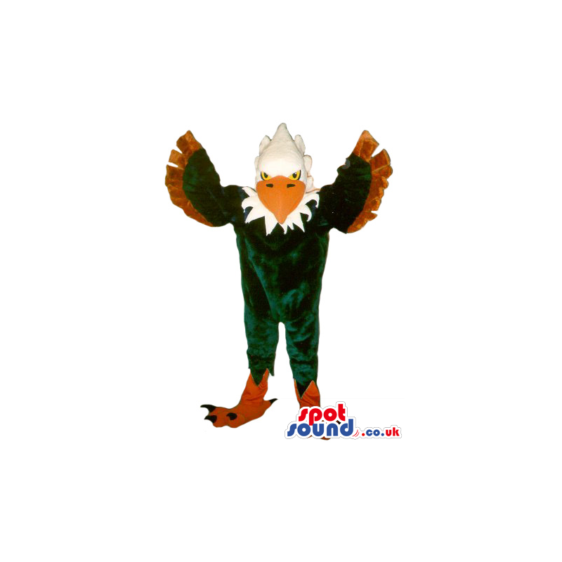 Amazing Green And Brown American Eagle Plush Mascot - Custom