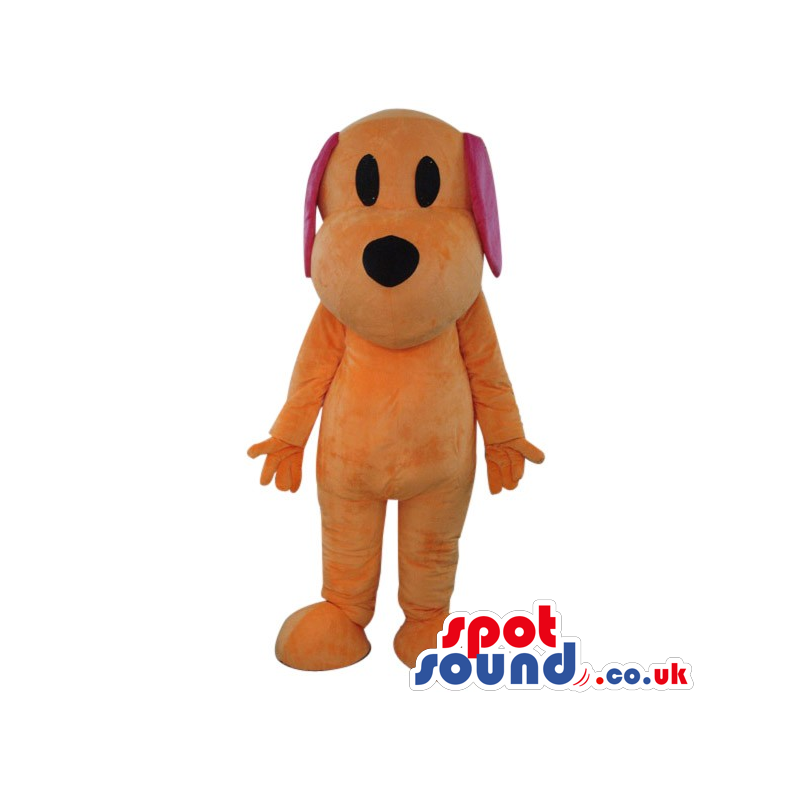 Cute Fantasy Orange Dog Plush Mascot With Long Ears - Custom