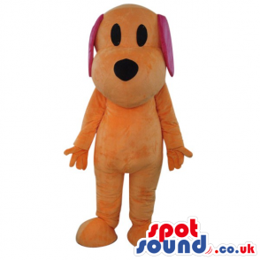 Cute Fantasy Orange Dog Plush Mascot With Long Ears - Custom