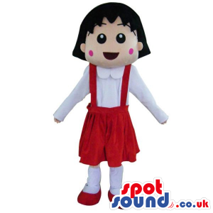 Shin Chan Japanese Cartoon Girl Character Mascot In An Red