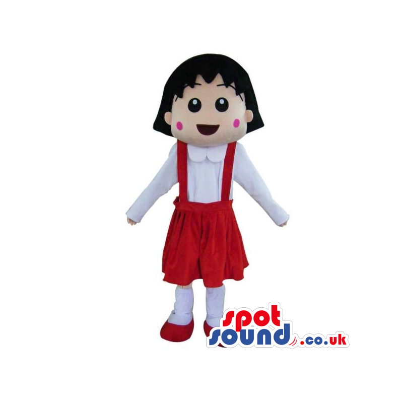 Shin Chan Japanese Cartoon Girl Character Mascot In An Red