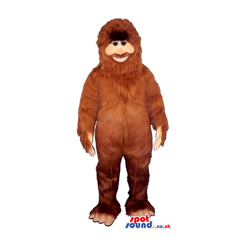 Amazing Human-Like All Brown Ape Animal Plush Mascot - Custom